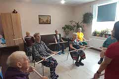 Гимнастика в доме престарелых
